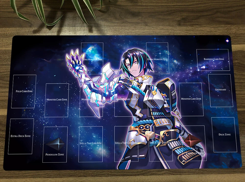 

YuGiOh Visas Starfrost TCG CCG Mat Trading Card Game Mat Table Playmat Desk Gaming Playing Mat Mouse Pad Mousepad 60x35cm & Bag