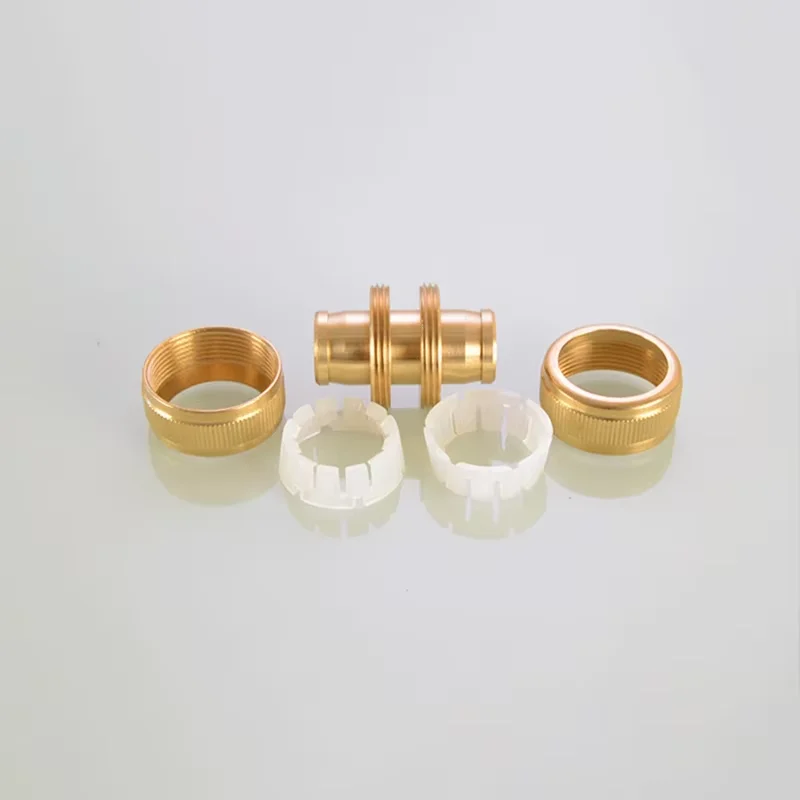 Brass Pipe Fitting Joint 3/8＂1/2＂5/8＂3/4 Female/Male Thread Socket Snap-on Connector Straight Head Water/Gas Pipe Hose Water