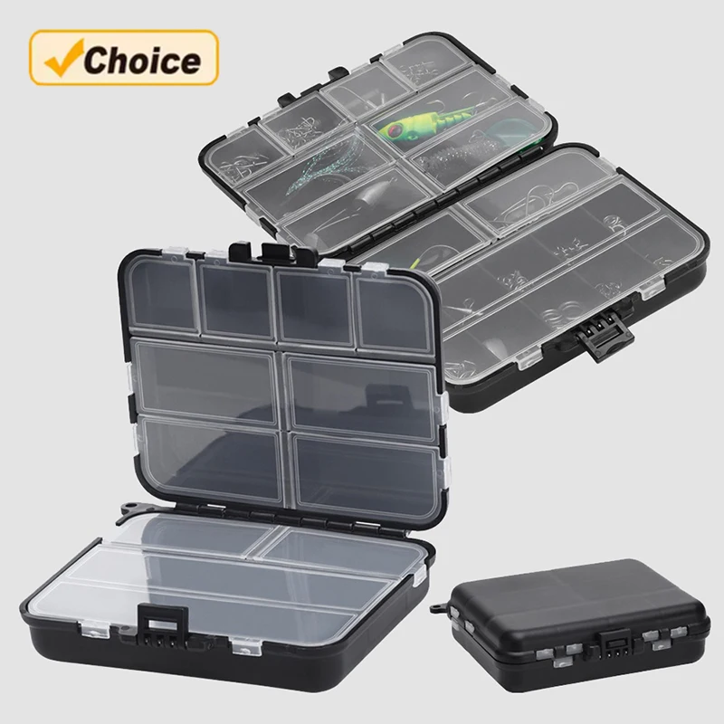 Caixas de isca de pesca caso de armazenamento de isca bandejas de equipamento ganchos organizador acessório à prova dwaterproof água material abs caixa de armazenamento portátil