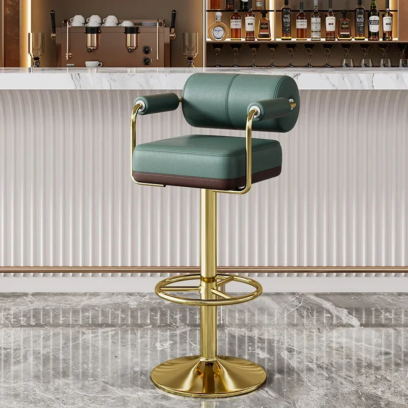 Minimalistic Bar Chairs, Light Luxury And Simple,household Rotating Lifting, High-end High Footed Stools, Hotel Checkout Counter