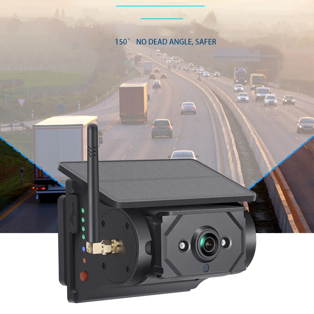 10 بوصة IPS شاحنة عكس رصد تسجيل ، أوكتا تسجيل AHD720 كاميرا مسجل شاحنة DVR ، مع كاميرا شمسية مغناطيسية لاسلكية