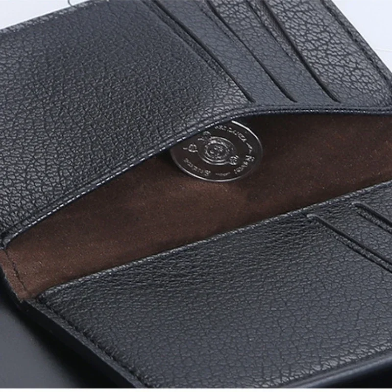 กระเป๋าสตางค์พับบางสำหรับผู้ชาย หนังนุ่ม ใส่บัตรเครดิตขนาดเล็ก กระเป๋าใส่บัตรบาง กระเป๋าใบเล็กอเนกประสงค์สำหรับผู้หญิงและผู้ชาย