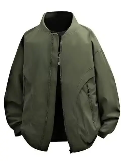 

Куртка с принтом American High Street Vibe, весенне-осеннее бейсбольное пальто, одежда со стойкой, ткань из быка