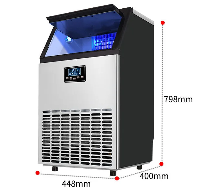 60kg/24h 가정용/업소용 제빙기, 소형 얼음 블록 제조기
