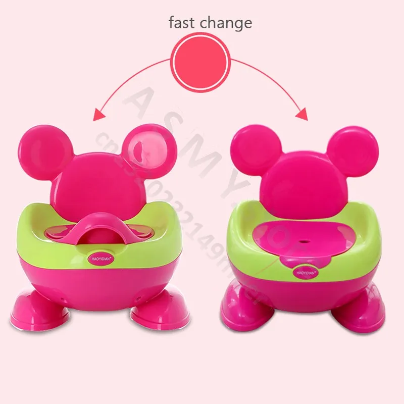 Children\'s potty for 1-6 years old/ Cute shape baby seat Easy to clean baby potty potty/ Safe trainer seat for boys and girls