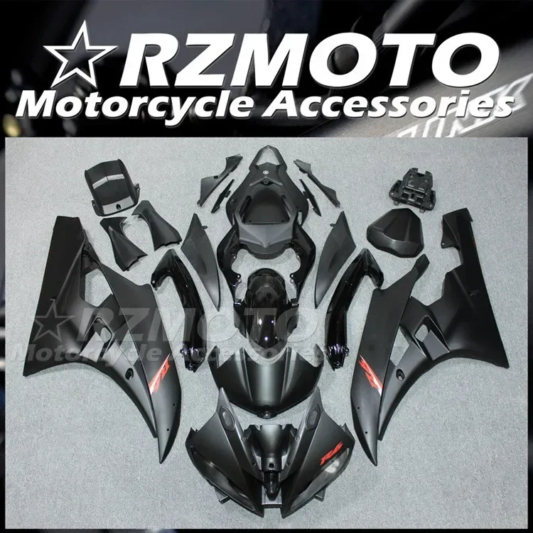 

4Gifts New ABS Motorcycle Fairings Kit Fit For YAMAHA YZF-R6 2006 2007 06 07 Bodywork Set Cool Black Matte