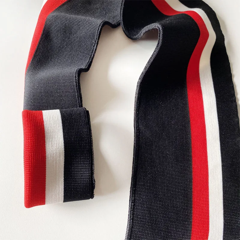 CM High Stretch Knitted rib  Fabric T-shirt Neckline elastic collar cuffs Trim For Clothing Accessories fabric