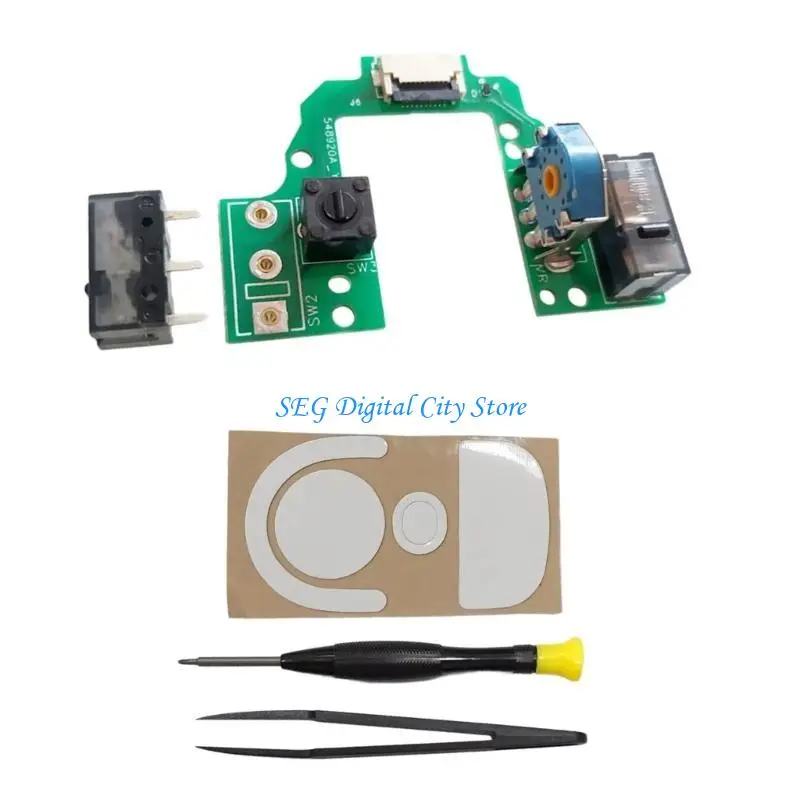

U75B Top Mouse Motherboards Microswitch Button Module Hot Swap Button Board for GProX Superlight 2 Mouse,Tools, Feet Pad
