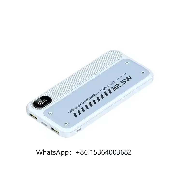 

10000Mah Portable Power Bank Digital 20W 22.5w Super Charger Power Station Fashion Power Bank