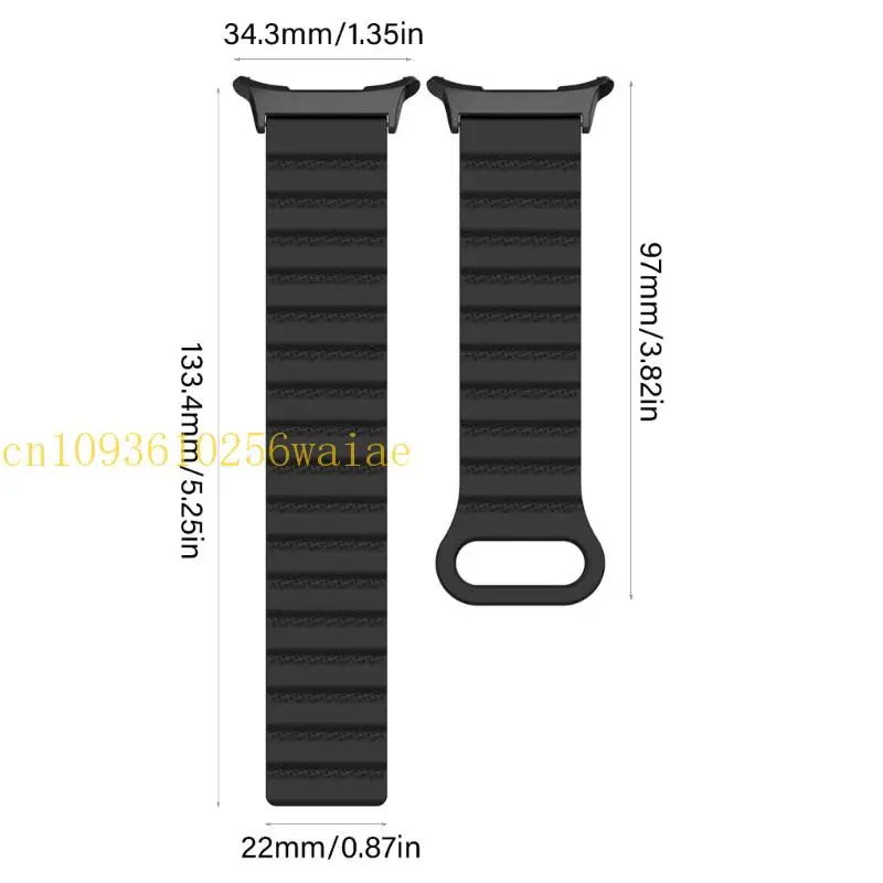 652F 스포츠 워치 밴드 자기 클로저 실리콘 밴드 통기성 땀 저항 스트랩 GWU25 47mm