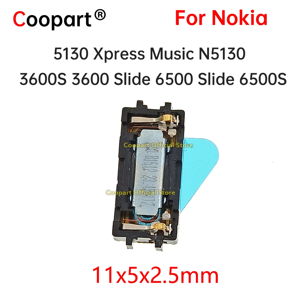 2pcs New earpiece Ear Speaker for Nokia 5130 XpressMusic N5130 3600S 3600 Slide 6500 Slide 6500S Cell Phone Parts