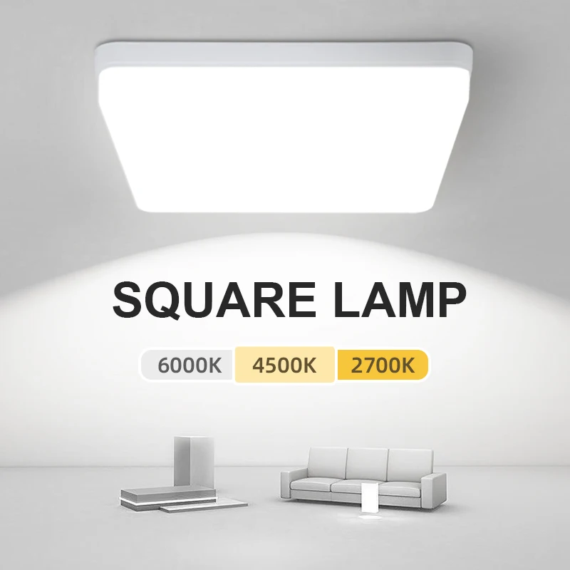 

Square Modern Led ceiling lamp for bedroom lighting Neutral white cold white warm white 50W 40W 30W 20W led ceiling light living