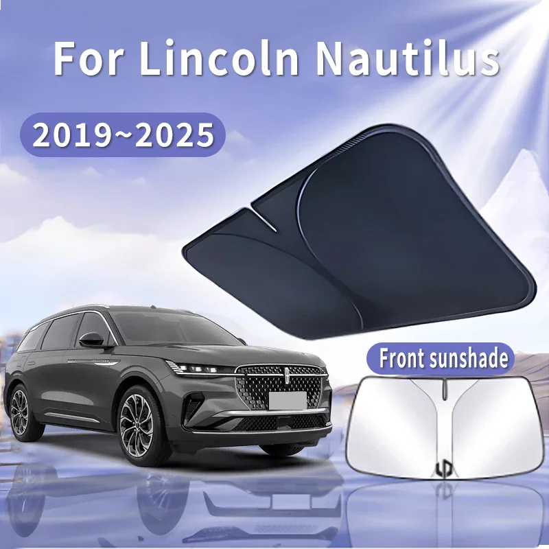 

Foldable Car Sun Visor For Lincoln Nautilus 2019~2025 Front Windshield Sunshade Heat Insulation Summer Cooling Auto Accessories