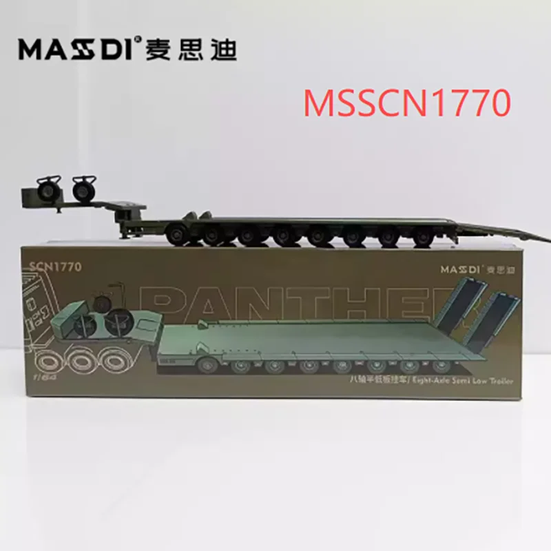MASSDI 1/64 Scale R650 And Eight-Axis Semi-Low Deck Trailer Alloy