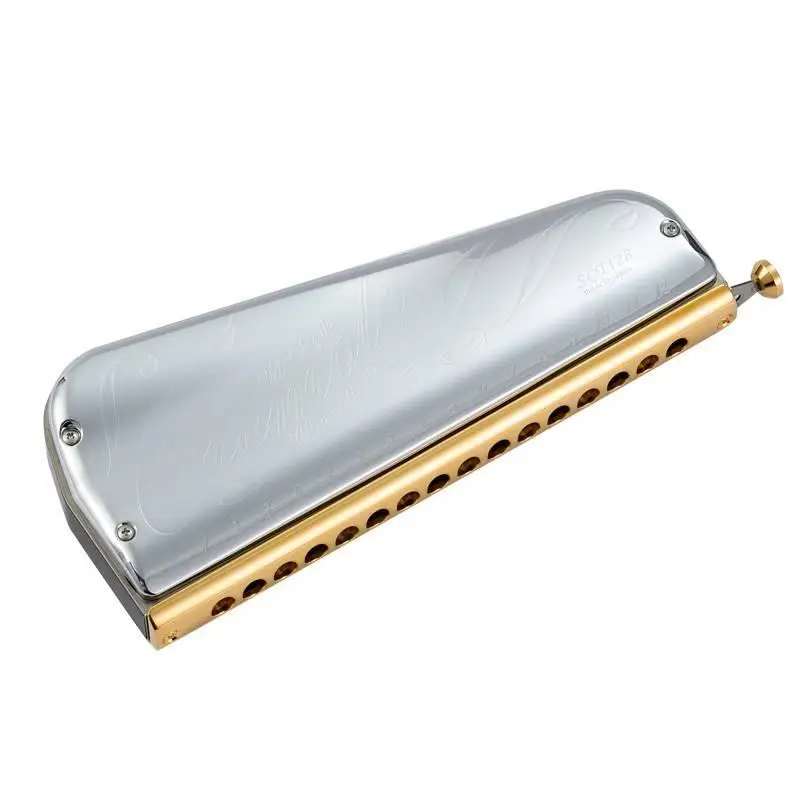 

New design of 16-hole chromatic harmonica SCT-128 polyphonic chromatic scale