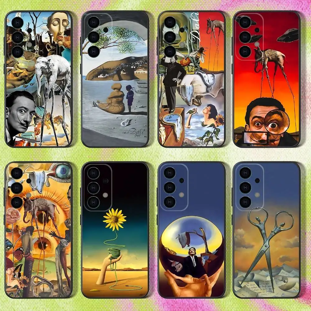 

Phone Case For Samsung S25,S24,S21,S22,S23,S30,Ultra,S20,Plus,Fe,Lite,Note,10,9,S-Salvador D-Dali Art 5G Black Cover