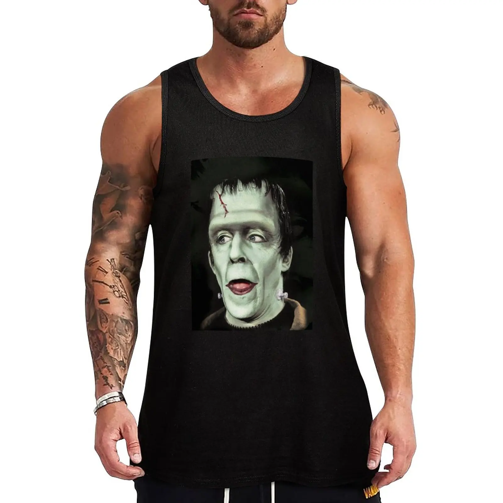 

New Herman Munster Tank Top Man clothes for gym t-shirt gym man Sportswear for men Men's gym t-shirts