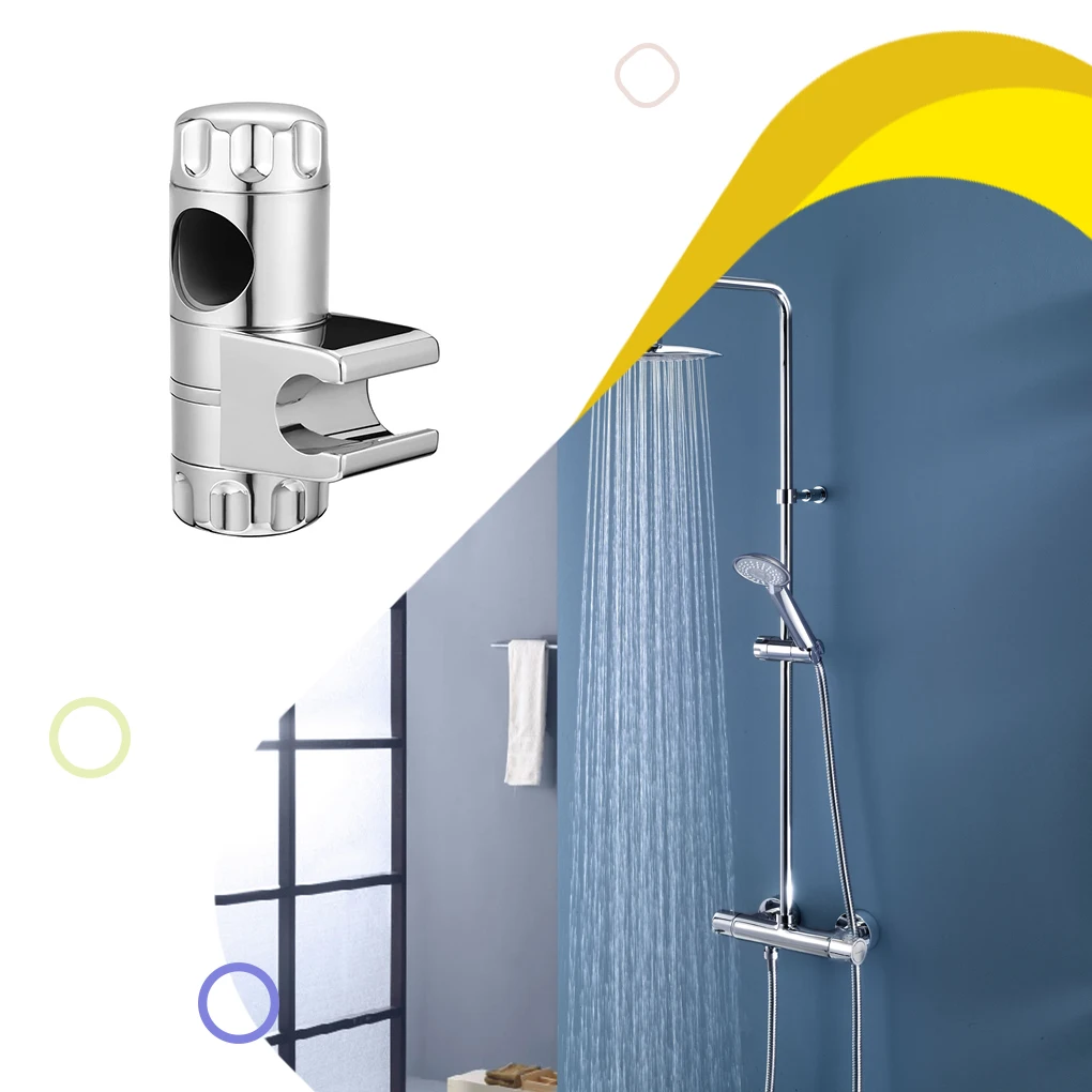 Rail Slider Hand Shower Head Holder Accessory Punch-free Rack Universal Adjustable 25mm Bracket Household Bathroom