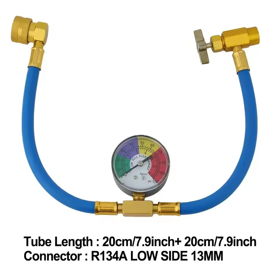 Automotive air conditioner fluoride pipe filling pipe tool Automotive air conditioner refrigerant detection supplementary