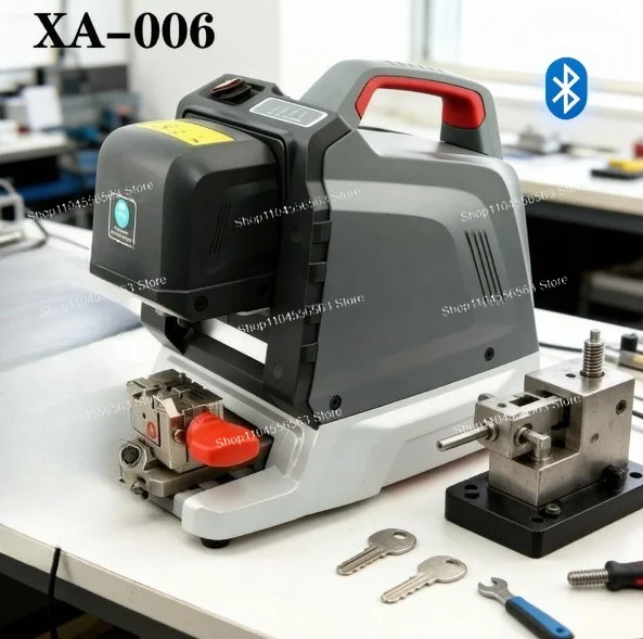 XA-006 Portable CNC Key Cutting Machine  Smart APP Control Bluetooth Memory Pre-set Dies for Auto Locksmith
