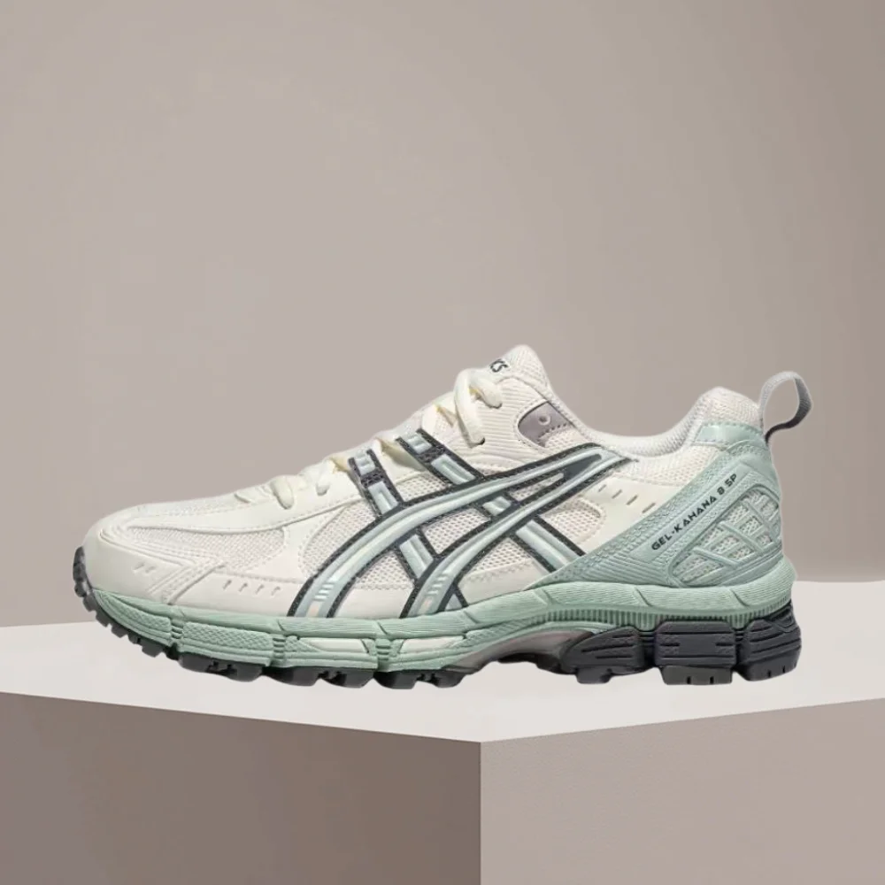 ASICS Gel-Kahana 8 SP Comfortable Versa Durable Breathable Low-Top Sprint Running Shoes for Women in White Colorway 1012B870-101