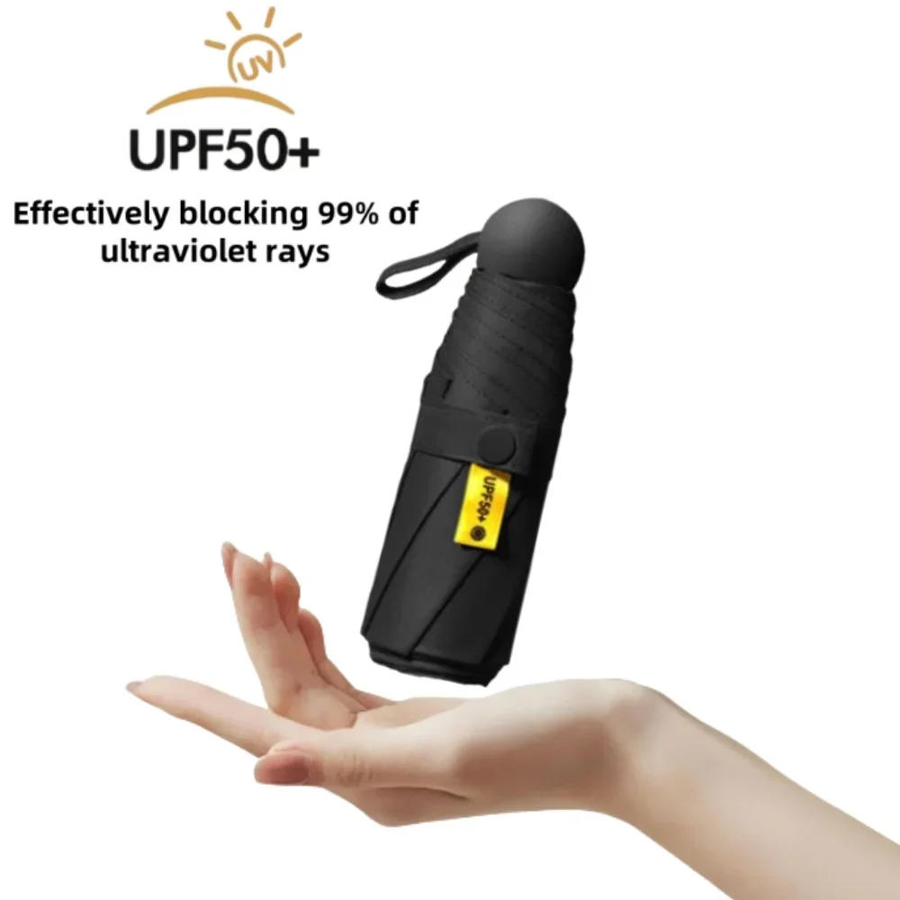 Sun Umbrella 8-Ribs Portable Mini Umbrella Sun Protection Umbrella Parasol Uv Folding Pocket Umbrella