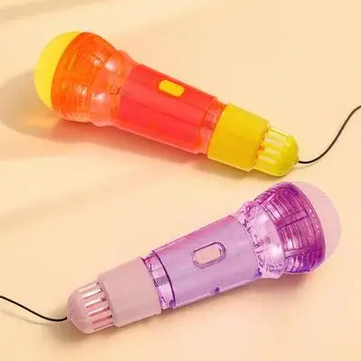 2 個マイクおもちゃ子供子供楽器子供玩具マイク Abs 子供用