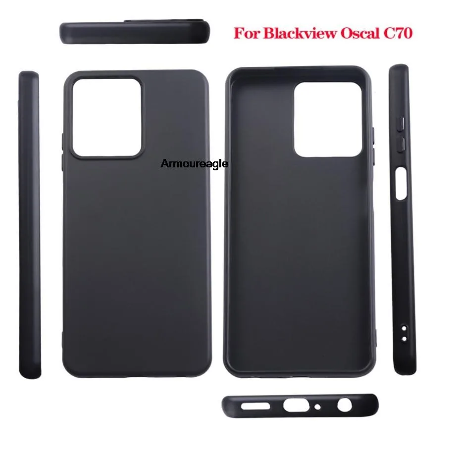 black guard on for blackview oscal oscal c70 soft tpu silicone phone case for black view bv oscalc70 protective shell cover