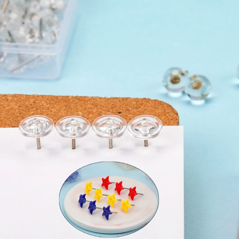 20CB 50 ชิ้นสี Push Pins สำหรับโรงเรียน Office Bulletin Board Cork Board ประกาศ Pin Pin Pins แผนที่ Pins สำหรับแขวน