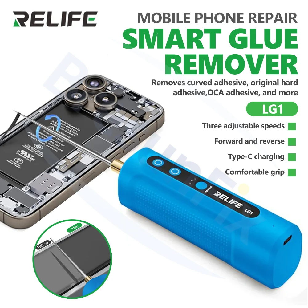 

RELIFE LG1 Smart Adhesive Removal For Mobile Repair Curved Adhesive OCA Adhesive Original Factory Hard Adhesive Removal Tool