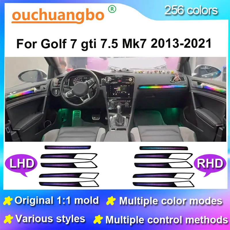 Ouchuangbo LEDバックライト ゴルフ7 gti 7.5 Mk7 2013-2021用
