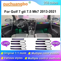 Ouchuangbo LED Backlight For Golf 7 gti 7.5 Mk7 2013-2021 Ambient Light Atmosphere Lamp environmental Kit mood star lighting