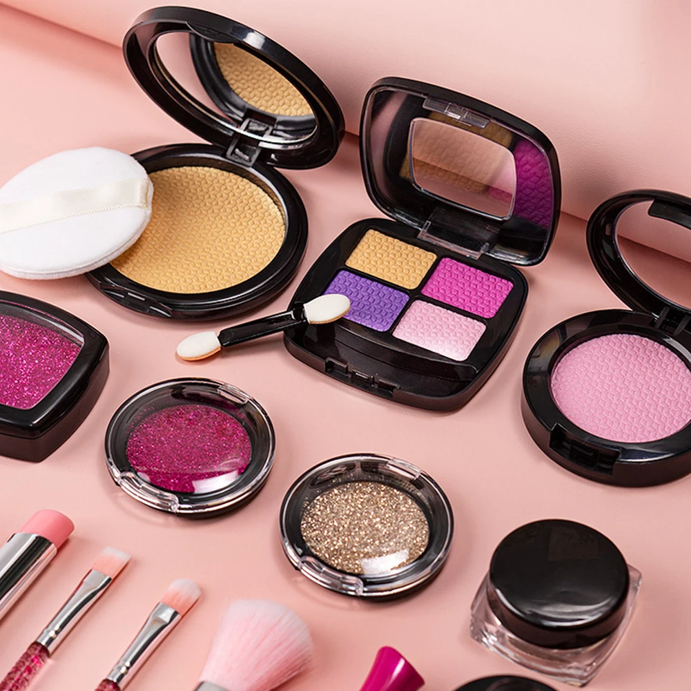 11/21 stücke Gefälschte Make-Up Kit Spielzeug Tragbare Waschbar Mit Lagerung Tasche Kind Simulierte Spielen Make-Up Spielzeug Für Kinder Geburtstag Geschenk