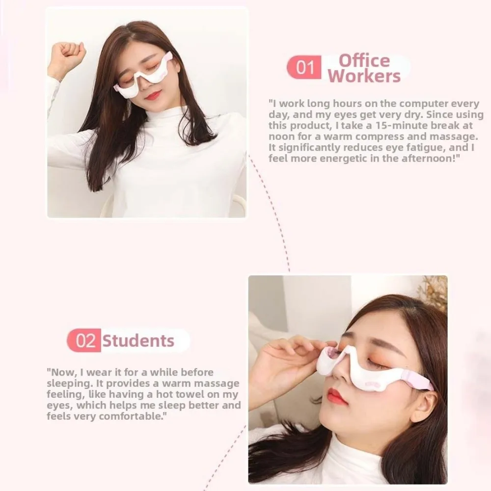 Intelligent Eye Massager Vibration Anti-Aging Glasses Massage Beauty Machine Portable Eye Lifting Eye Beauty Device