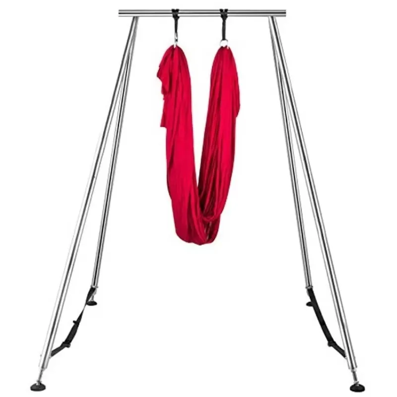 Aerial Yoga Hammock Stand Stainless Steel Pull Up Bar Heavy Duty Indoor Outdoor Home Gym Fitness Equipment