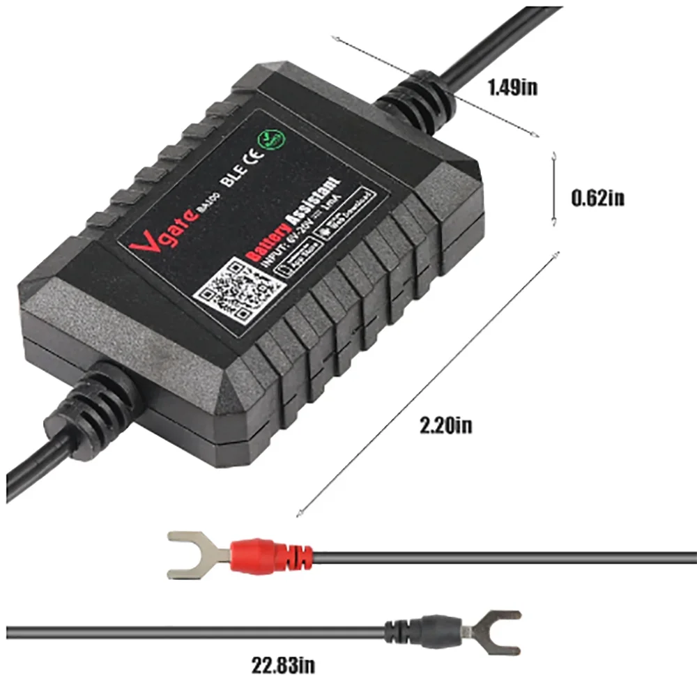 Car Battery Tester Bluetooth BM2 Battery Monitor 12V Battery Analyzer Charging Cranking Test Voltage Test For Android IOS Phone