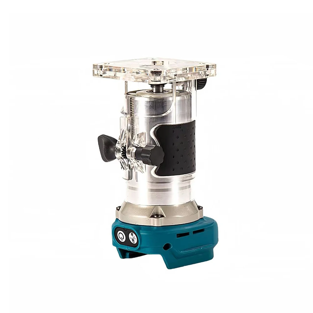 Brushless Electric Trimmer Woodworking Trimming Machine 6-Speed Wood Router Milling Engraving Slotting Fit Makita 18V No Battery