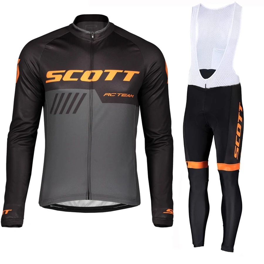 SCOTT Cycling Jersey Men Long Leg Set Bike Bib Bicycle Clothing Wear Suit Autumn Men\'s Outfit 2023 Man Summer Pants Clothes Mtb