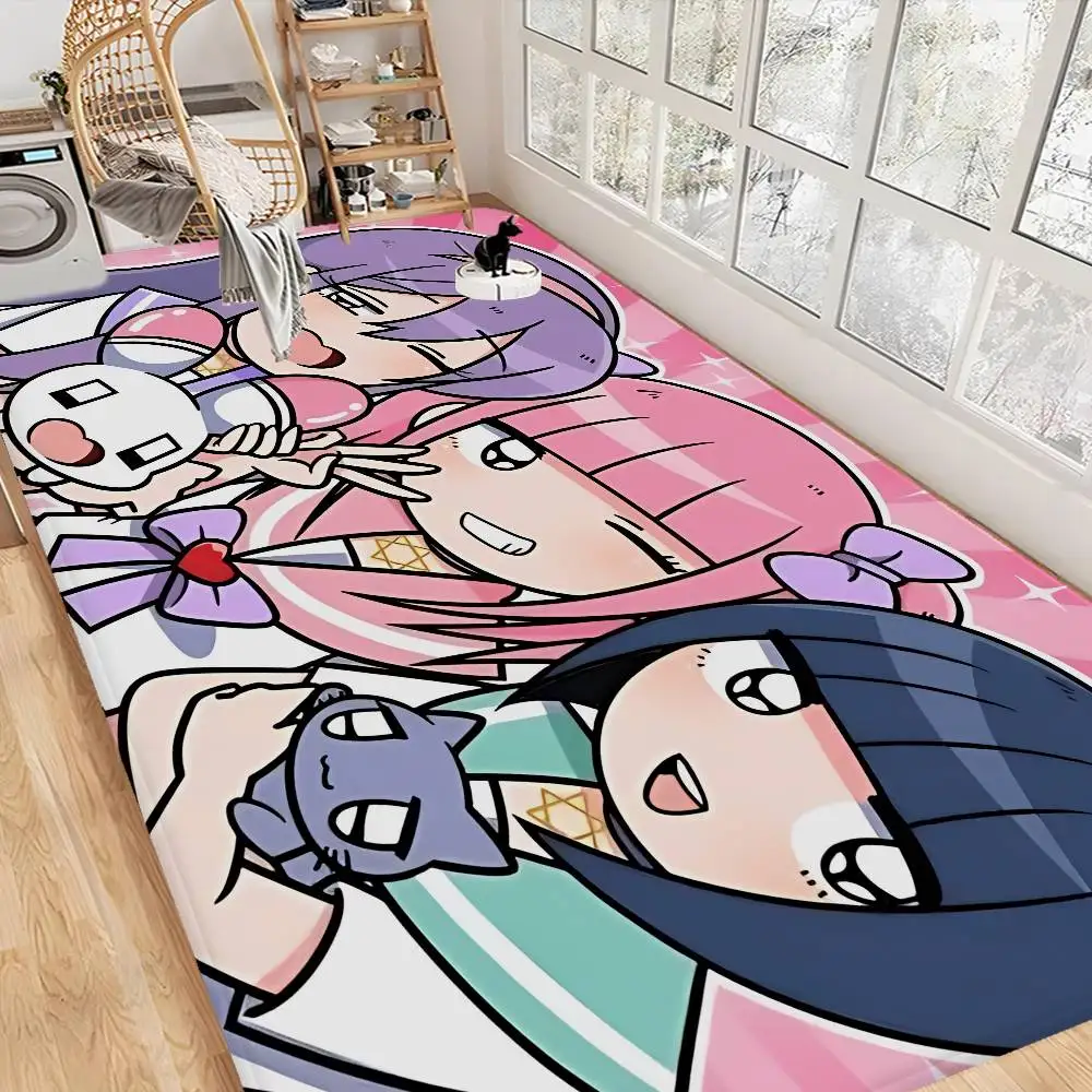 Pink Anime Menhera- C-Chan Bathroom Mat Kids Room Bedroom Decoration Balcony Anti-Slip Doormat Living Room Welcome Rug