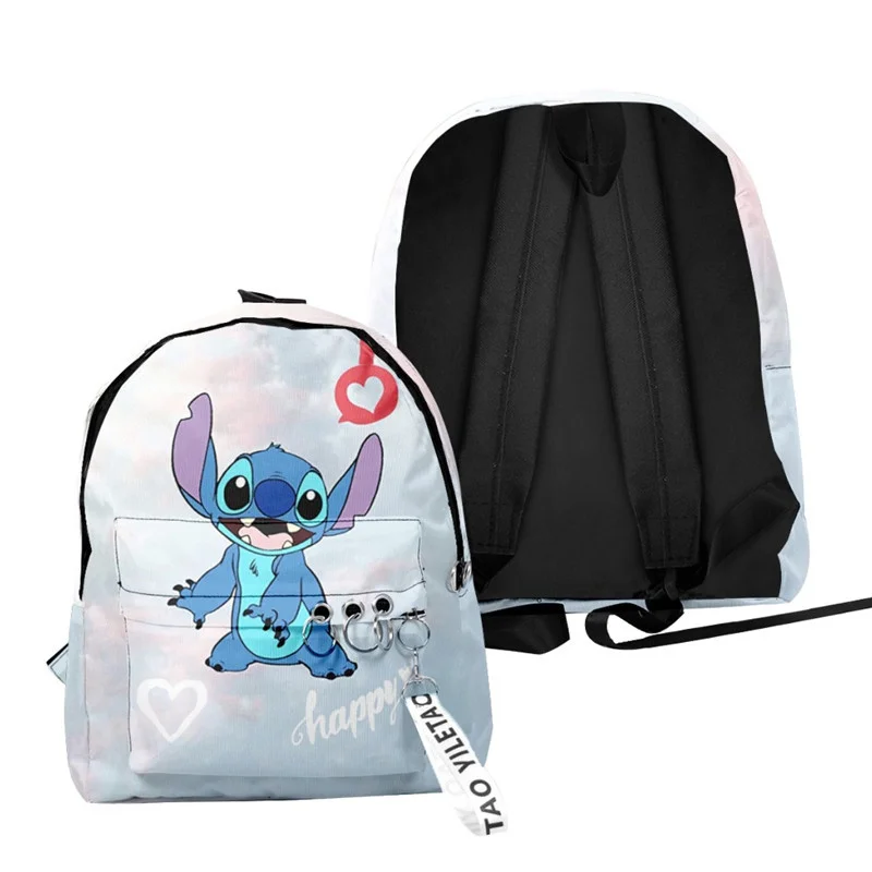 Disney Anime Lilo & Stitch Schoolbag Kawaii Stitch Children Backpack Leisure Cartoon Student Girl Boy Holiday Gifts