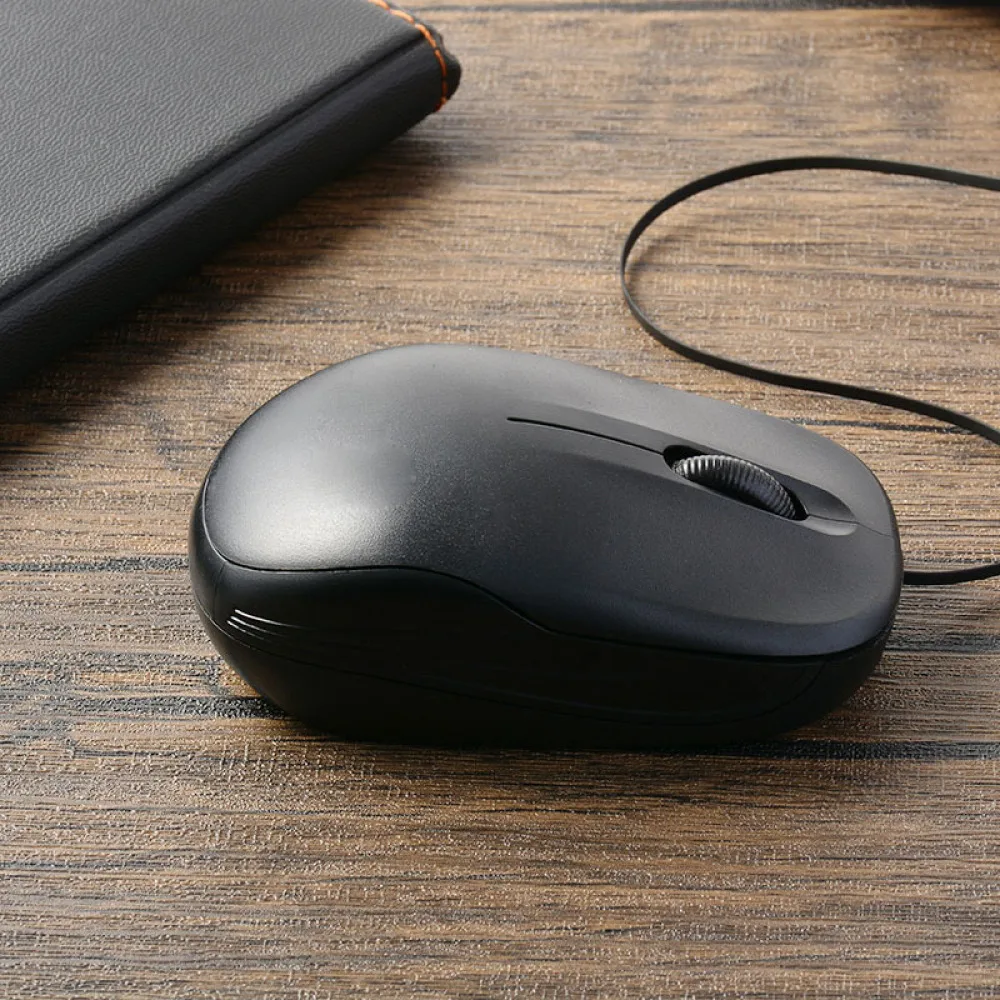Retractable Wired Optical Mouse USB Gaming Mouse Computer Mouse 1000DPI Retractable Cable Travel Mute