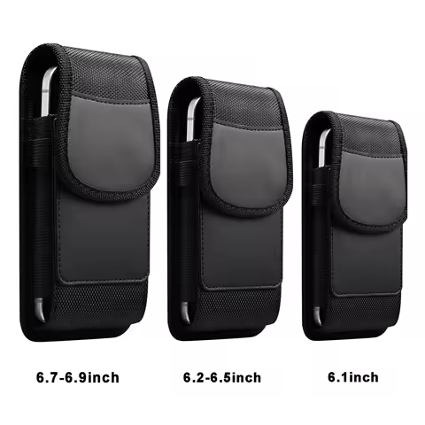 Nylon Belt Clip Phone Case Waist Bag For Samsung Galaxy S25 S24 Ultra S23 S22 S21 Plus S20 FE A16 A56 A55 A54 A53 Holster Pouch