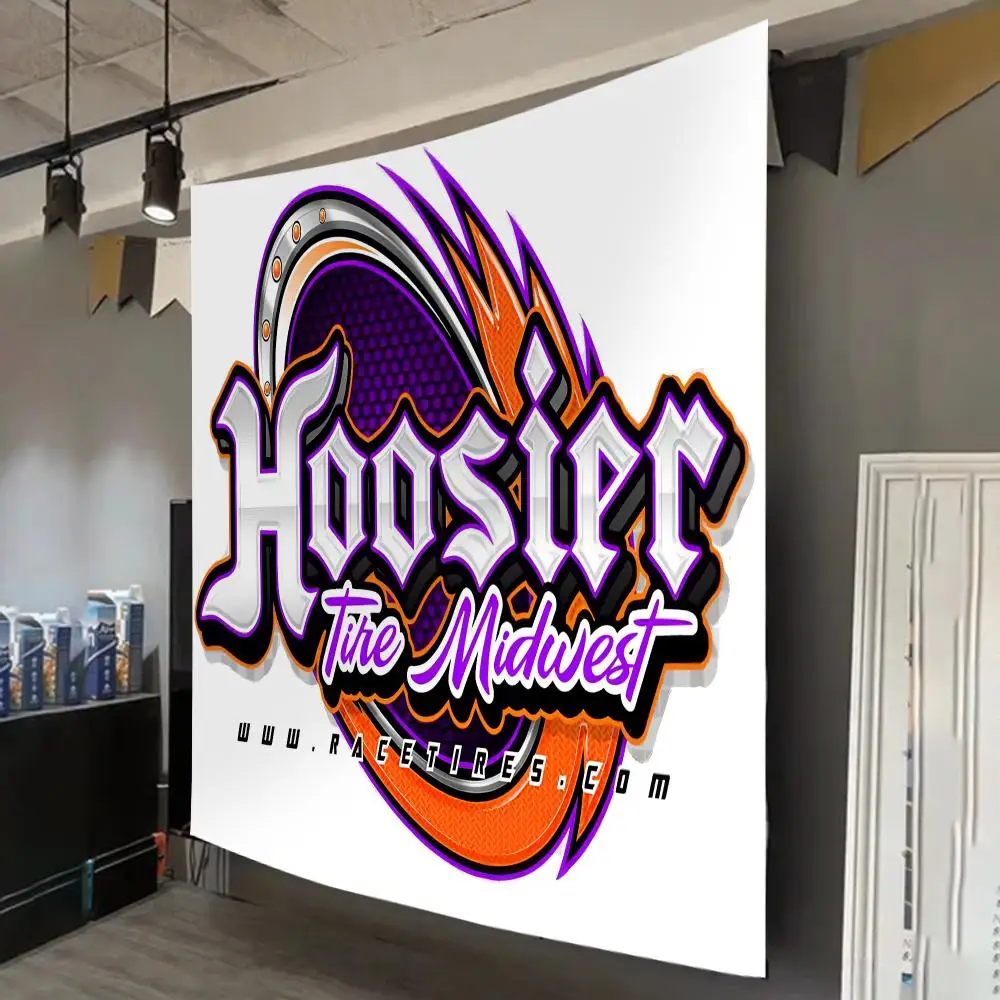 Famous H-Hoosier Racing Flags Wall Hanging Banner for Bedroom, Living Room, Home Decor, Decorative Fabric Tapestry