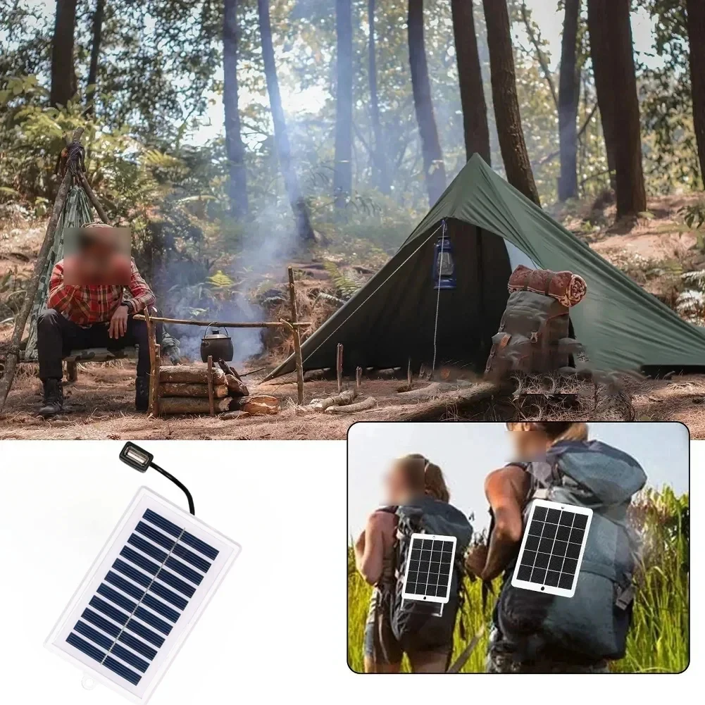 2W 5V Compact Solar Panel with USB Interface for Charging Portable Devices During Extended For Outdoor Stays and Field Work image 5