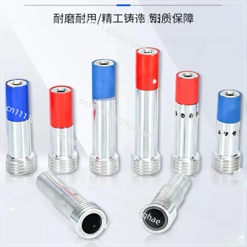 High pressure sandblasting machine accessories sandblasting tank boron carbide single and double air inlet nozzle gun head