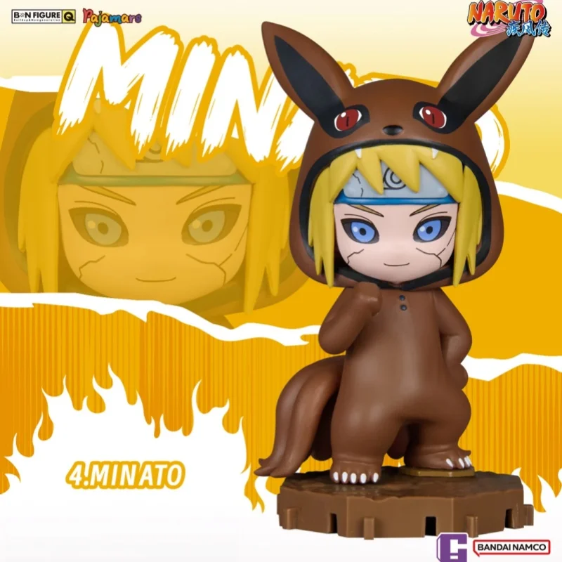 Bandai Namco Bnfigure Q Pajamars Naruto Shippuden Vol.2 Whole Set Blind Box Q Anime Collectible Desktop Ornament Toy Gift