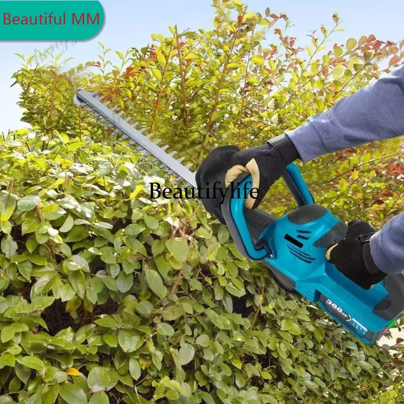 

M138 Hedge trimmer wireless lithium battery pruning shears greening leaves garden hedge shears electric hedge trimmer