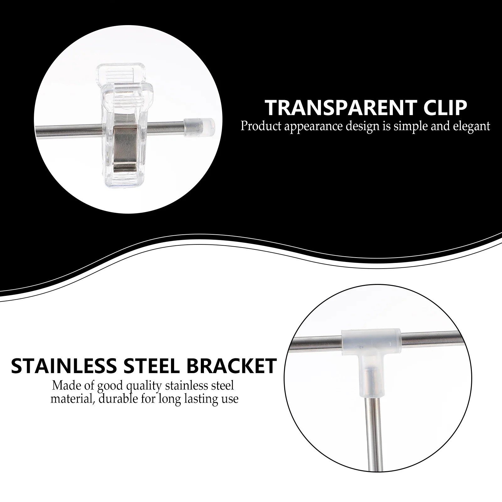 

1 set T Shaped Poster Stand Sign Holder Adjustable Height Business Advertising Rack Stainless Steel Compact Storage POP Display