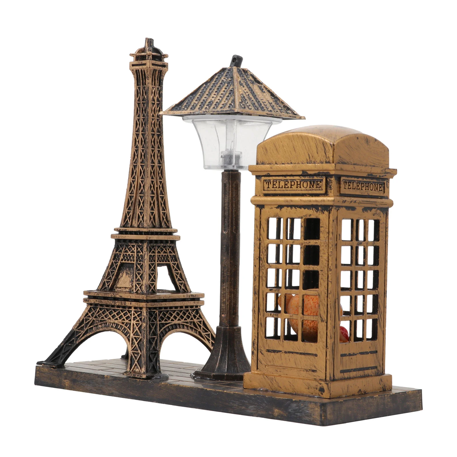 Night Light House Decorations for Home Decorative Lamp Statue Ornament Desktop Plastic Street Child