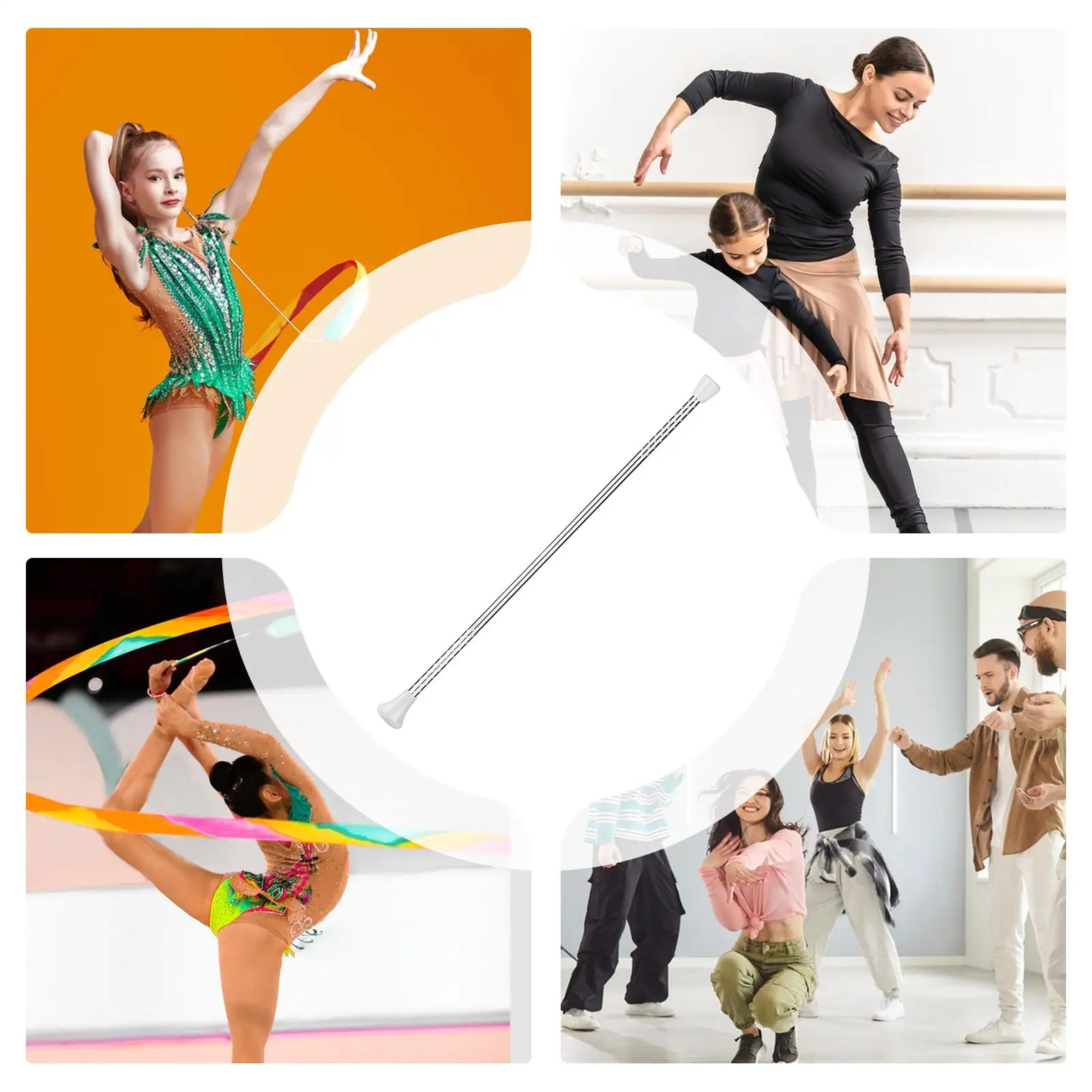 Batons For Twirling Non-Slip Comfortable Handle Dance Metal Twirling Baton For Kids Women Men Adults Stage Performance Talent